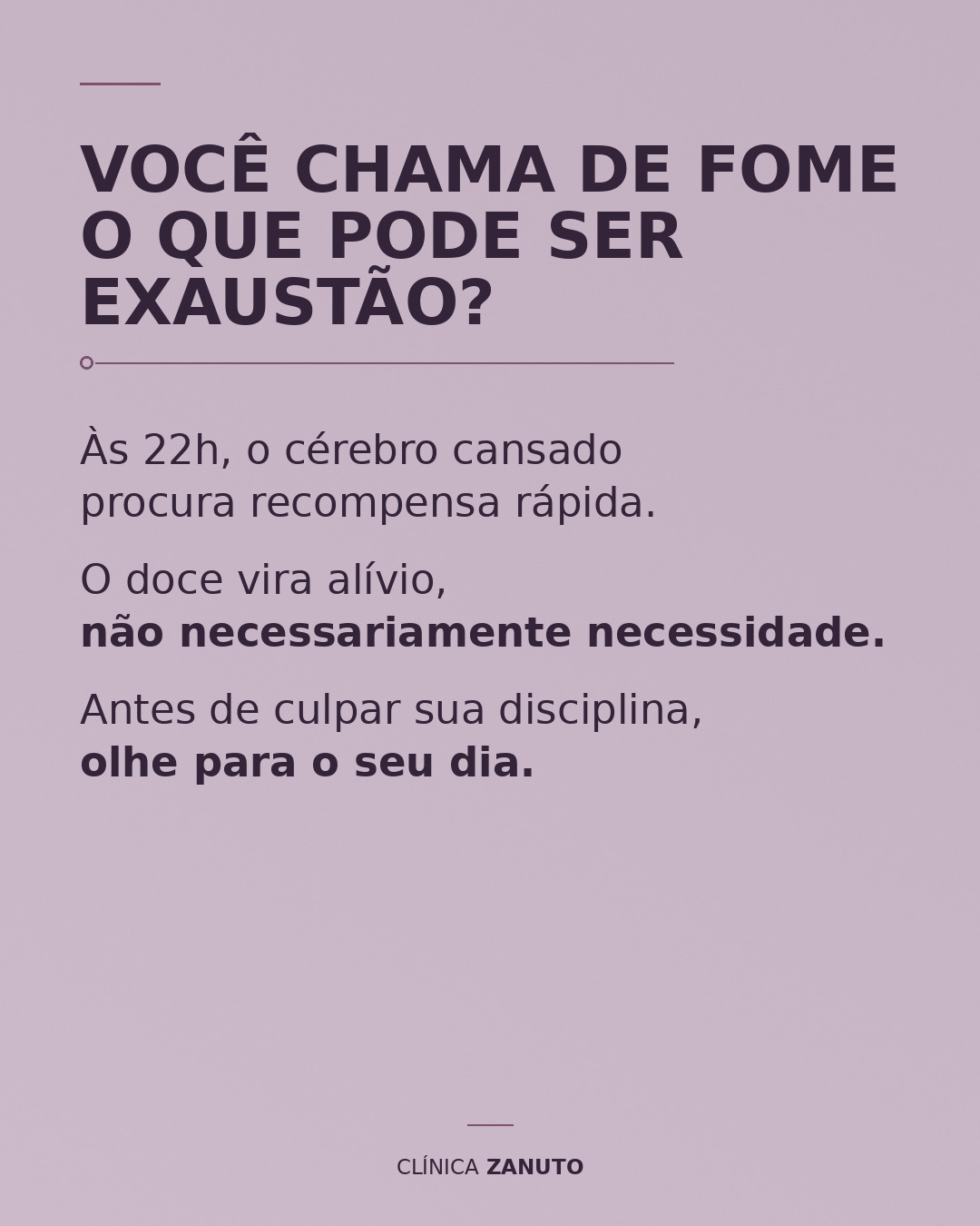 Estresse e vontade de doces: olhe para a rotina