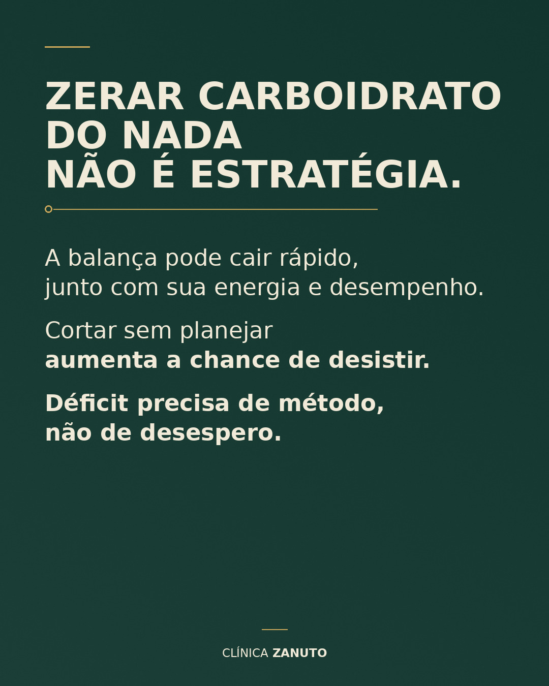 Restrição de carboidratos: o contexto importa
