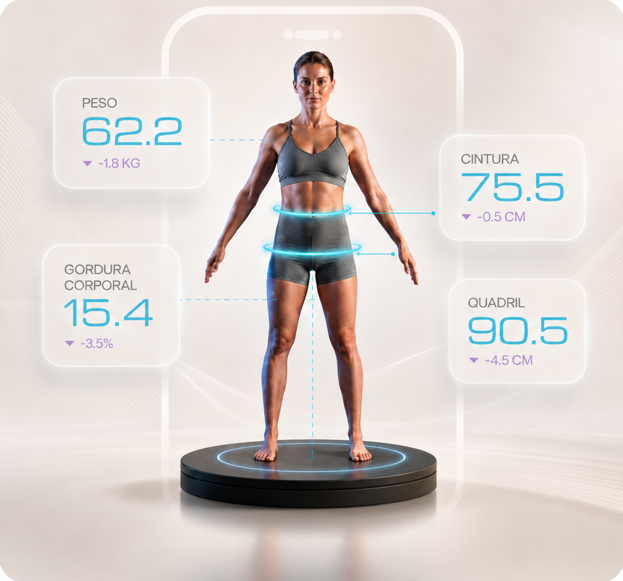 Avaliação corporal e de performance com tecnologia na Clínica Zanuto
