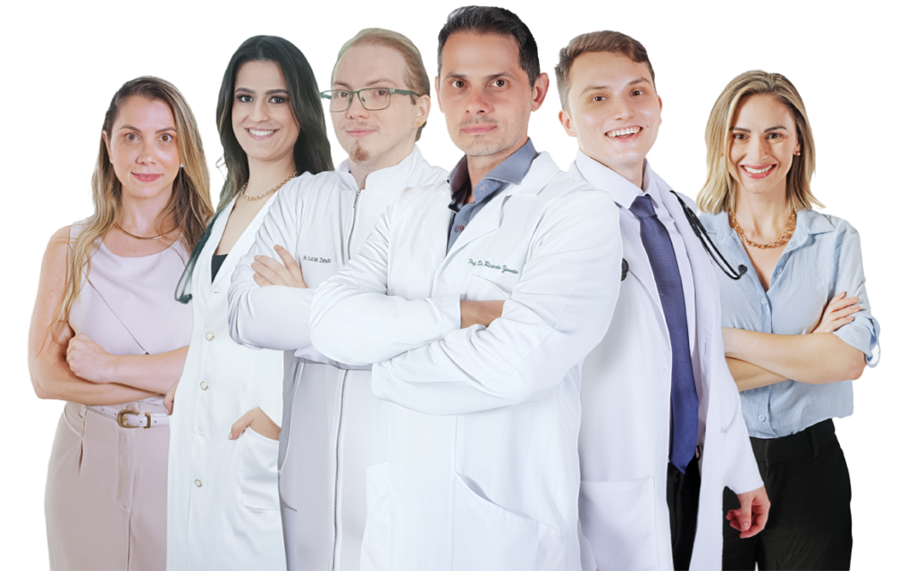 Equipe multidisciplinar da Clínica Zanuto com profissionais de Nutrição, Nutrologia e Psiquiatria em Santo André