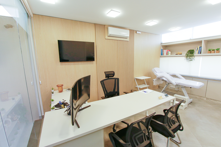 Sala de atendimento da Clínica Zanuto